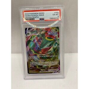 2023 POKEMON SWORD AND SHIELD CROWN ZENITH #102 FA/RAYQUAZA VMAX PSA 6